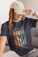Loved Retro Heart Graphic Tee Valentines Day Is Everyday Shirt - Encore2woMaroonS
