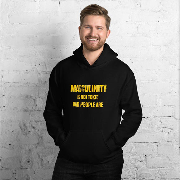 Masculinity Is Not Toxic Gold Unisex Hoodie - Encore2woBlackS
