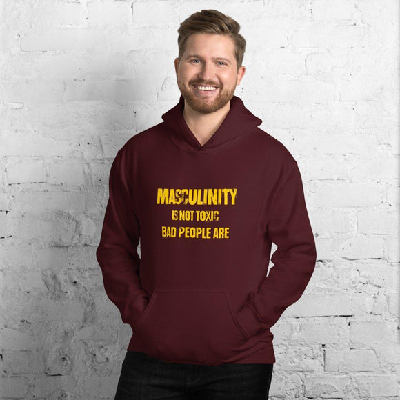 Masculinity Is Not Toxic Gold Unisex Hoodie - Encore2woMaroonS