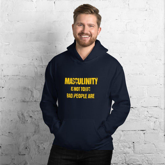 Masculinity Is Not Toxic Gold Unisex Hoodie - Encore2woNavyS