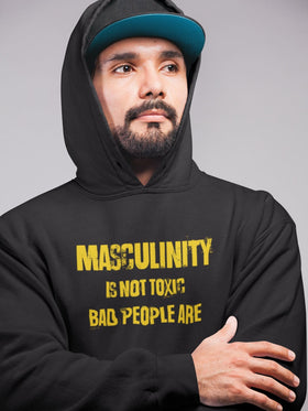 Masculinity Is Not Toxic Gold Unisex Hoodie - Encore2woBlackS
