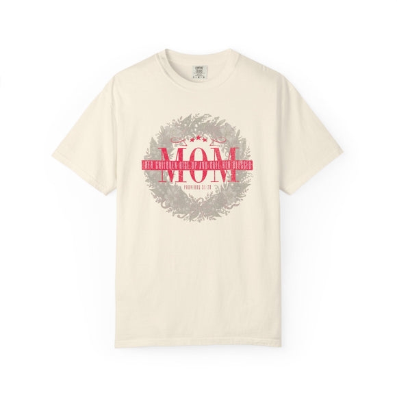 Mom Blessed Proverbs 31:28 Comfort Colors 1717 Christian Graphic Tee - Encore2woBlossomS