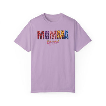 Momma Loved Floral Script T-Shirt - Comfort Colors - Encore2woOrchidS