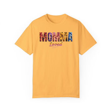Momma Loved Floral Script T-Shirt - Comfort Colors - Encore2woCitrusS
