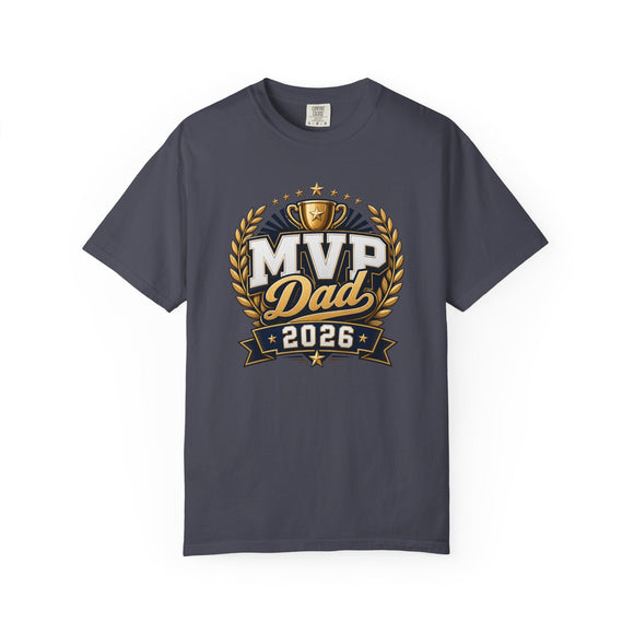 MVP Dad 2026 Father’s Day Comfort Colors T-Shirt - Father’s Day Trophy Tee - Encore2woRedS