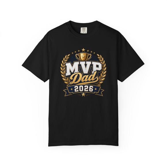 MVP Dad 2026 Father’s Day Comfort Colors T-Shirt - Father’s Day Trophy Tee - Encore2woRedS