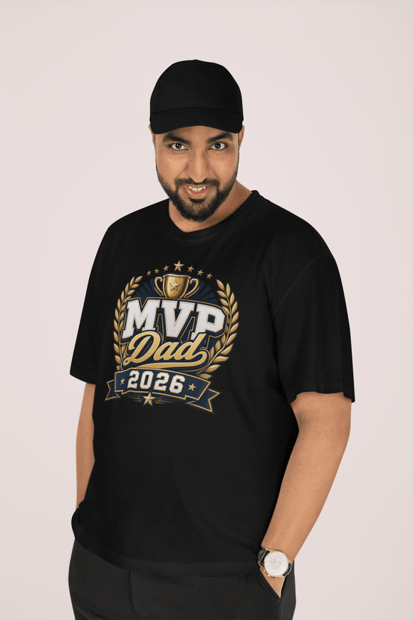 MVP Dad 2026 Father’s Day Comfort Colors T-Shirt - Father’s Day Trophy Tee - Encore2woRedS