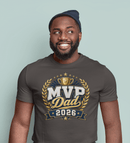MVP Dad 2026 Father’s Day Comfort Colors T-Shirt - Father’s Day Trophy Tee - Encore2woGraphiteS