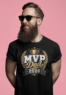 MVP Dad 2026 Father’s Day Comfort Colors T-Shirt - Father’s Day Trophy Tee - Encore2woBlackS