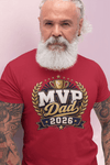 MVP Dad 2026 Father’s Day Comfort Colors T-Shirt - Father’s Day Trophy Tee - Encore2woRedS