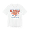 New York Basketball Grit T-Shirt | 2026 Eastern Champs Tee, NY Hoops Fan Orange Blue - Encore2woWhiteS