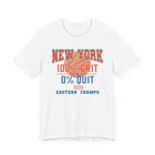 New York Basketball Grit T-Shirt | 2026 Eastern Champs Tee, NY Hoops Fan Orange Blue - Encore2woWhiteS