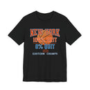 New York Basketball Grit T-Shirt | 2026 Eastern Champs Tee, NY Hoops Fan Orange Blue - Encore2woBlackS