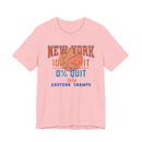 New York Basketball Grit T-Shirt | 2026 Eastern Champs Tee, NY Hoops Fan Orange Blue - Encore2woPinkS
