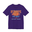 New York Basketball Grit T-Shirt | 2026 Eastern Champs Tee, NY Hoops Fan Orange Blue - Encore2woTeam PurpleS