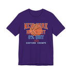 New York Basketball Grit T-Shirt | 2026 Eastern Champs Tee, NY Hoops Fan Orange Blue - Encore2woTeam PurpleS