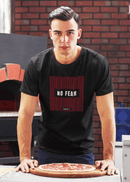 No Fear Graphic Tee — Bold Red Grid Design Faith T-Shirt - Encore2woBlackS