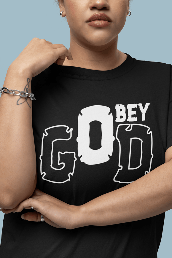 Obey God Christian Graphic T-Shirt - Encore2woRedS