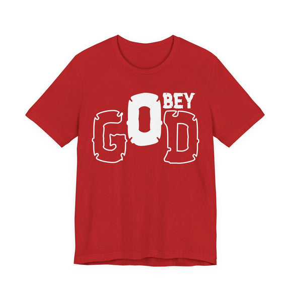Obey God Christian Graphic T-Shirt - Encore2woRedS