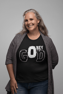 Obey God Christian Graphic T-Shirt - Encore2woRedS