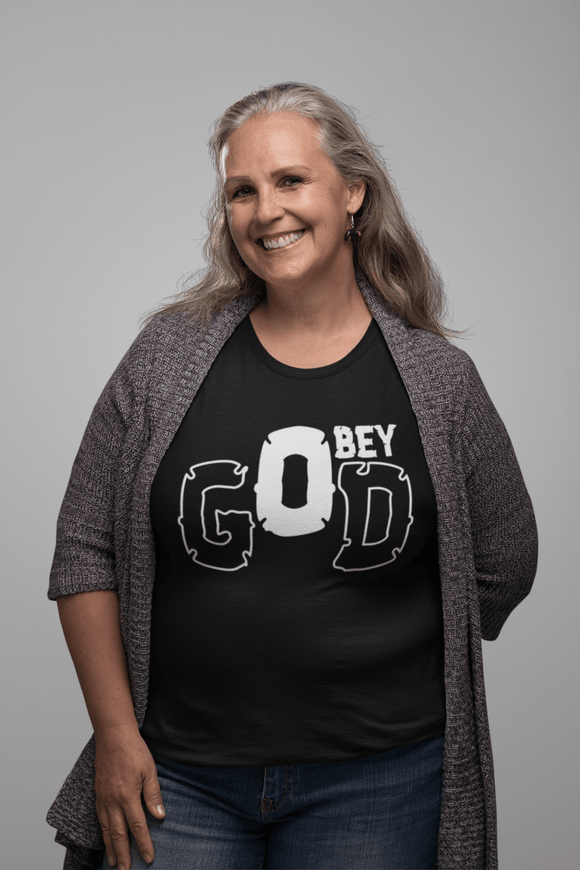 Obey God Christian Graphic T-Shirt - Encore2woRedS