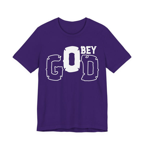 Obey God Christian Graphic T-Shirt - Encore2woRedS