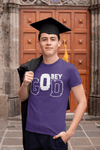 Obey God Christian Graphic T-Shirt - Encore2woTeam PurpleS