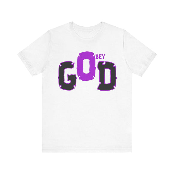 Obey GOD T-Shirt - Bold Religious Statement Design Christian - Encore2woWhiteS