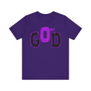Obey GOD T-Shirt - Bold Religious Statement Design Christian - Encore2woTeam PurpleS