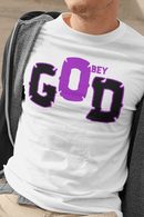 Obey GOD T-Shirt - Bold Religious Statement Design Christian - Encore2woBlackS