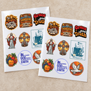 October Christian Sticker Set — 2 Glossy Vinyl Sheets - Encore2wo