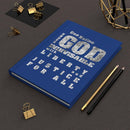 One Nation Under God Blue Hardcover Journal Matte - Encore2woJournal