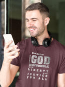 One Nation Under God - Pledge of Allegiance Tee - Encore2woMaroonXS