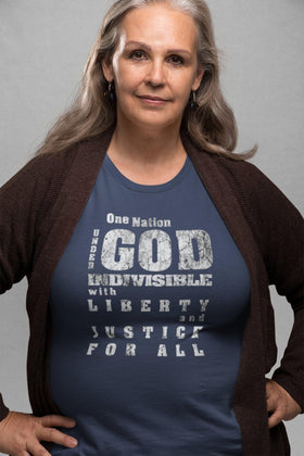 One Nation Under God - Pledge of Allegiance Tee - Encore2woNavyXS