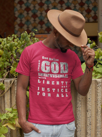 One Nation Under God Pledge of Allegiance Tee - Encore2woRedL