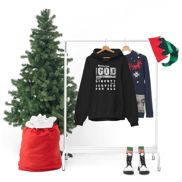 One Nation Under God Unisex Hoodie Sweatshirt - Encore2woBlackS