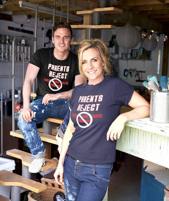 Parents Reject Critical Race Theory Unisex T-Shirt - Encore2woPinkS
