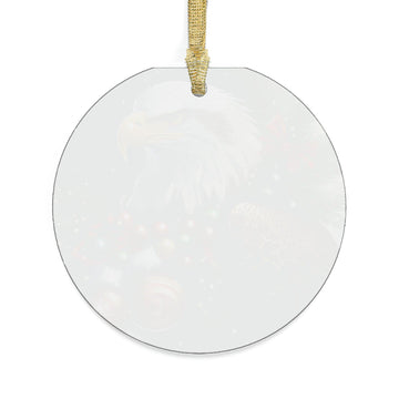 Patriotic Eagle Christmas Acrylic Ornament - Encore2wo1 pcRoundOne size