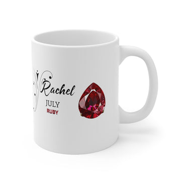 Personalized Birthstone Mug with Name and Month, 11oz - Encore2wo11oz