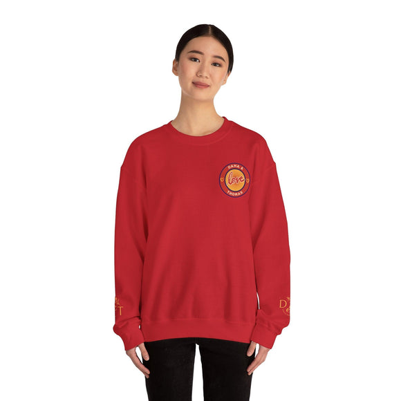 Personalized Couples Name Logo Crewneck Sweatshirt - Encore2woSBlack