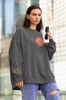 Personalized Couples Name Logo Crewneck Sweatshirt - Encore2woSBlack