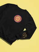 Personalized Custom Couples Name Logo Sweatshirt, Couple Shirt, Initial On Sleeve - Encore2woSDark Heather