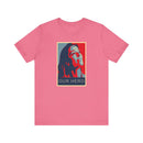 Personalized Hope Poster T-Shirt with Custom Portrait and Caption - Encore2woBlackS