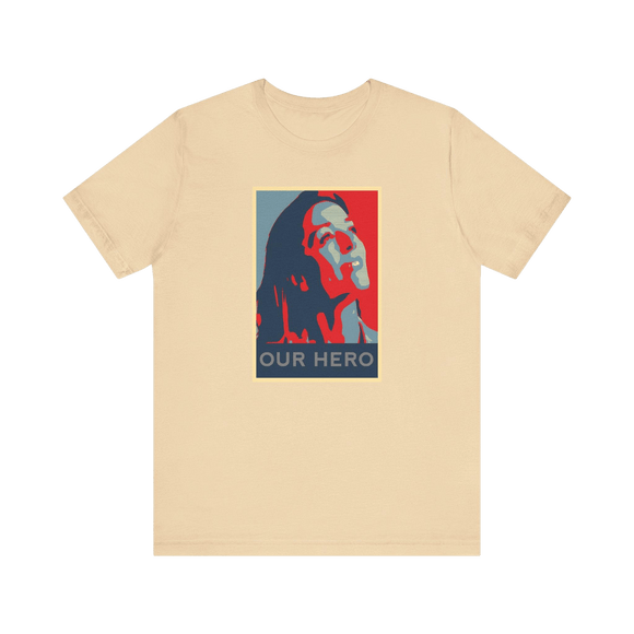 Personalized Hope Poster T-Shirt with Custom Portrait and Caption - Encore2woSoft CreamS