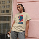 Personalized Hope Poster T-Shirt with Custom Portrait and Caption - Encore2woBlackS