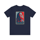 Personalized Hope Poster T-Shirt with Custom Portrait and Caption - Encore2woBlackS