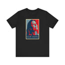 Personalized Hope Poster T-Shirt with Custom Portrait and Caption - Encore2woBlackS