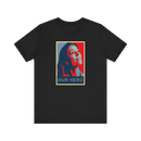 Personalized Hope Poster T-Shirt with Custom Portrait and Caption - Encore2woBlackS