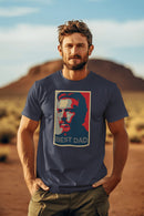 Personalized Hope Poster T-Shirt with Custom Portrait and Caption - Encore2woBlackS
