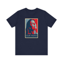 Personalized Hope Poster T-Shirt with Custom Portrait and Caption - Encore2woNavyS